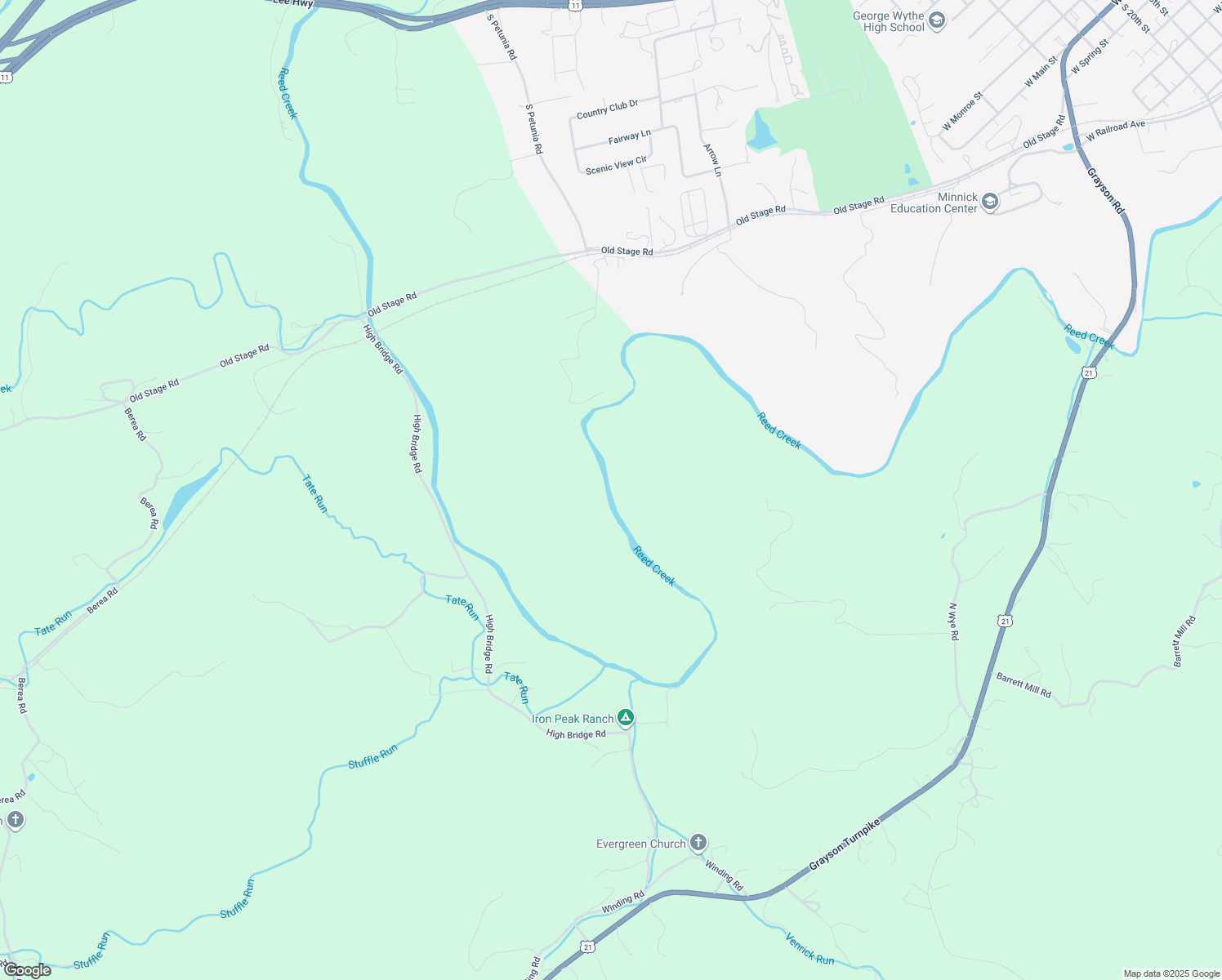 map of restaurants, bars, coffee shops, grocery stores, and more near in Wythe County