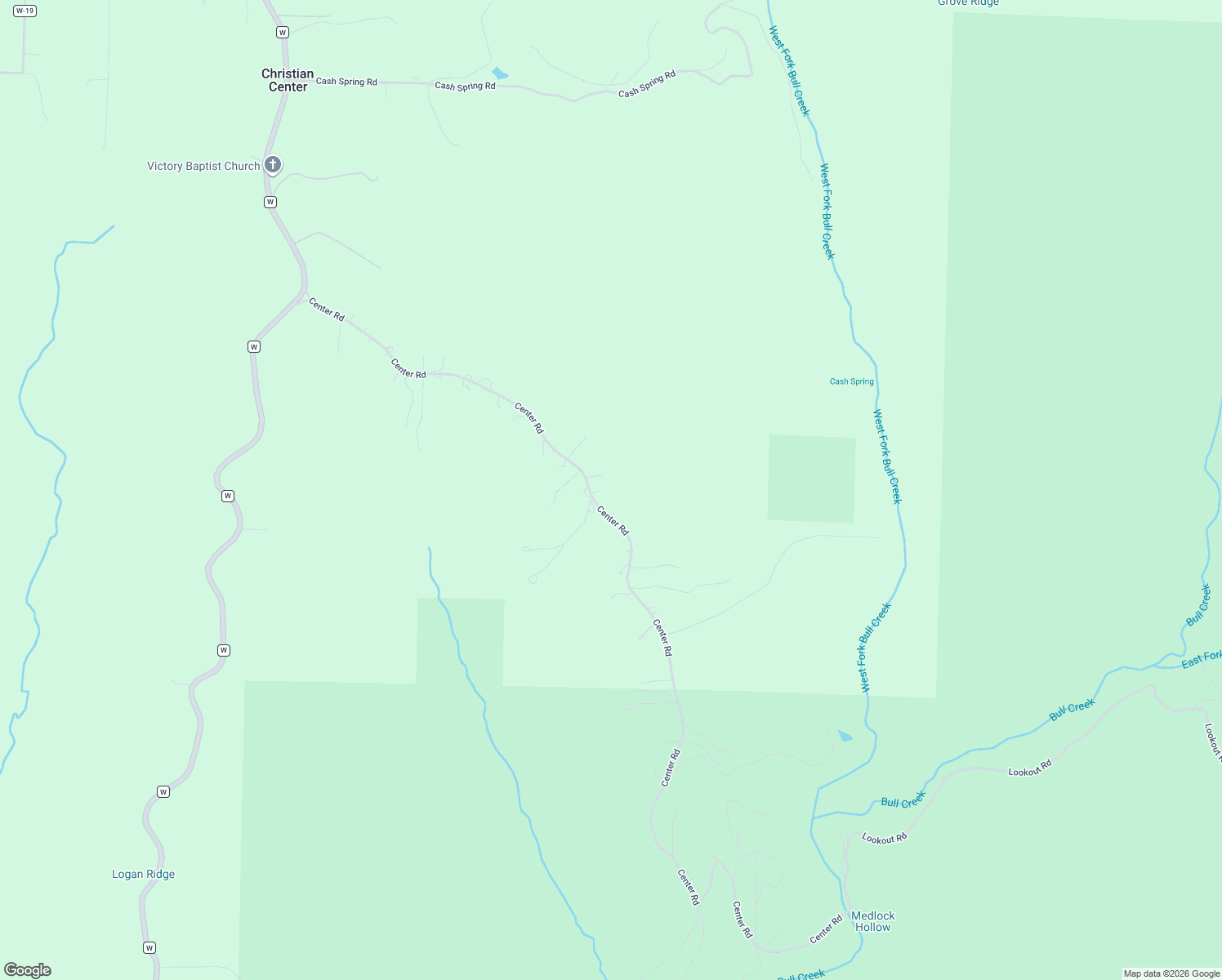 map of restaurants, bars, coffee shops, grocery stores, and more near 1234 Center Road in Ozark