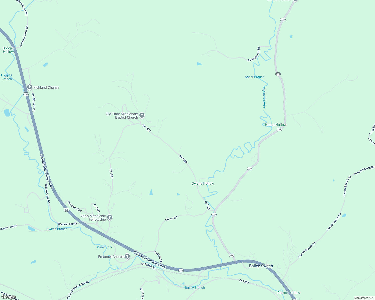map of restaurants, bars, coffee shops, grocery stores, and more near 640 State Highway 1527 in Gray