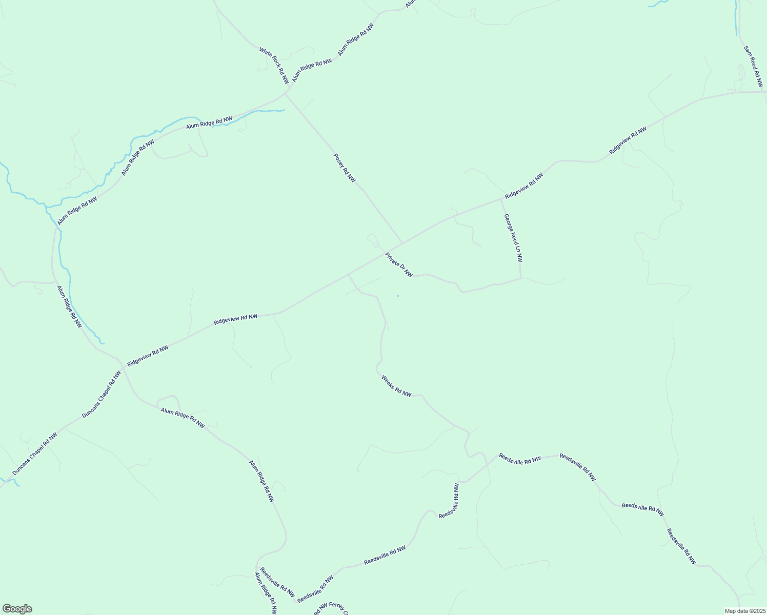 map of restaurants, bars, coffee shops, grocery stores, and more near 210-220 Weeks Road Northwest in Floyd