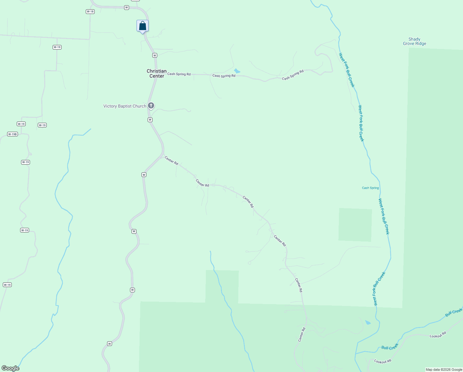 map of restaurants, bars, coffee shops, grocery stores, and more near 716 Center Road in Ozark