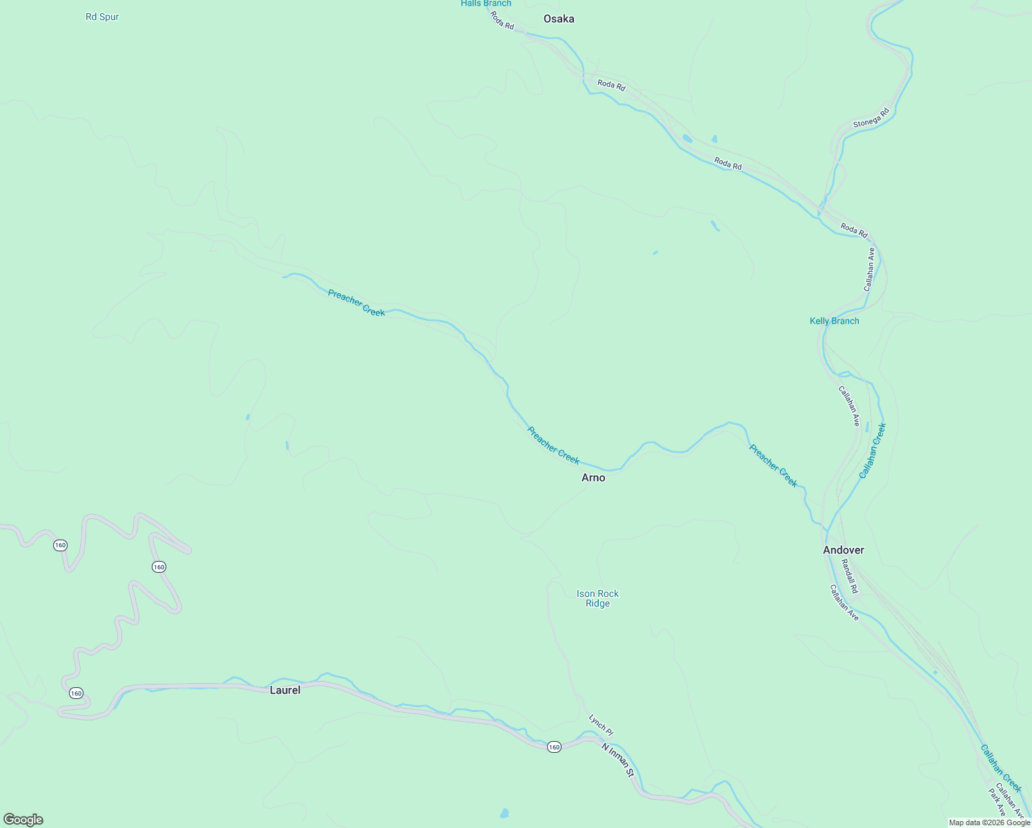 map of restaurants, bars, coffee shops, grocery stores, and more near 1845 Derby Road in Appalachia