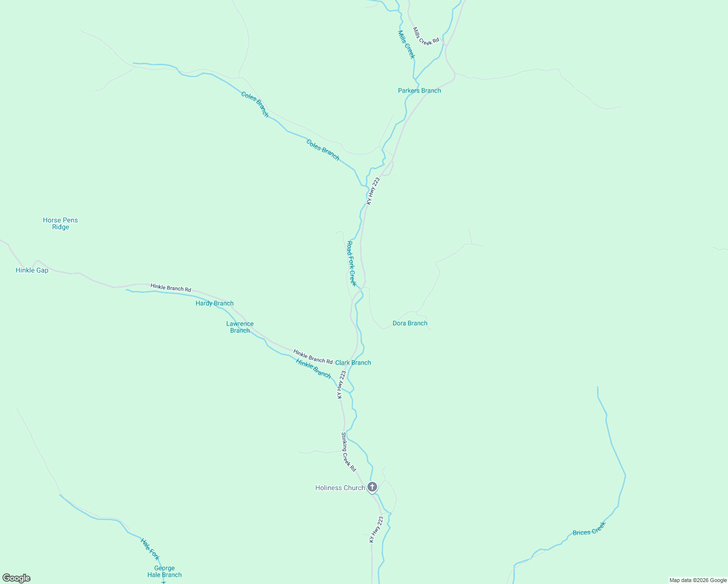 map of restaurants, bars, coffee shops, grocery stores, and more near 22 Smith Creek Road in Flat Lick