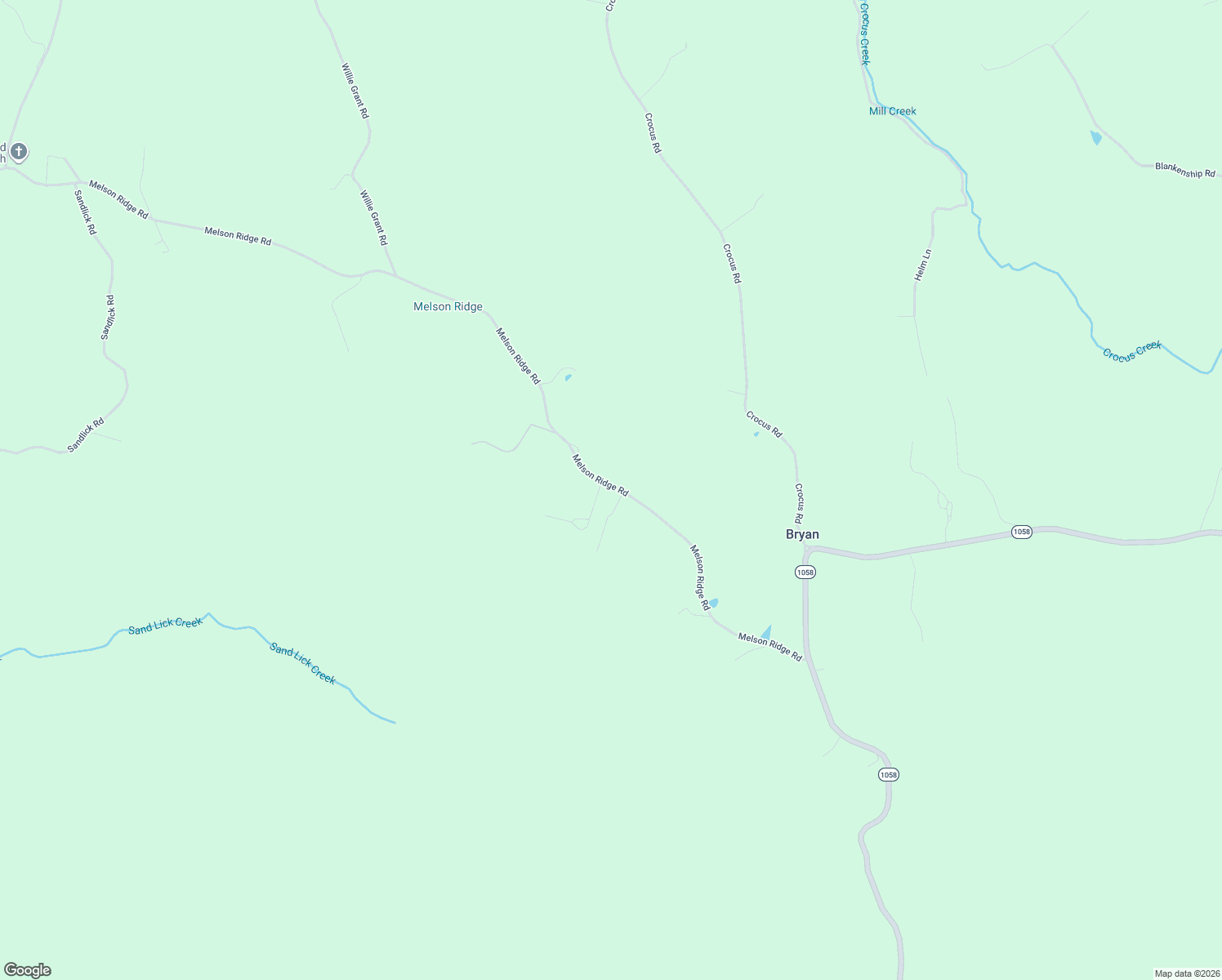 map of restaurants, bars, coffee shops, grocery stores, and more near Melson Ridge Road in Jamestown