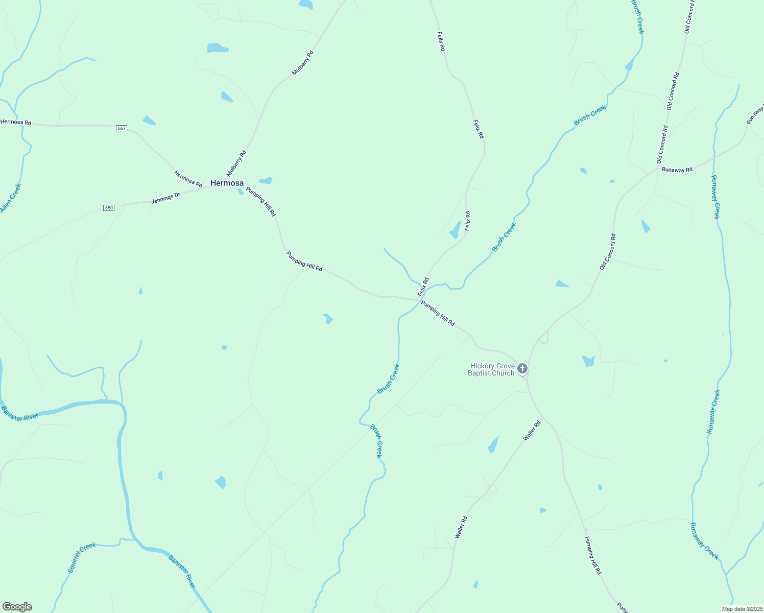 map of restaurants, bars, coffee shops, grocery stores, and more near 3101-3161 Pumping Hill Road in Nathalie