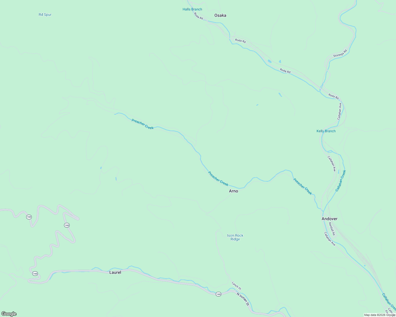 map of restaurants, bars, coffee shops, grocery stores, and more near 1822 Derby Road in Appalachia