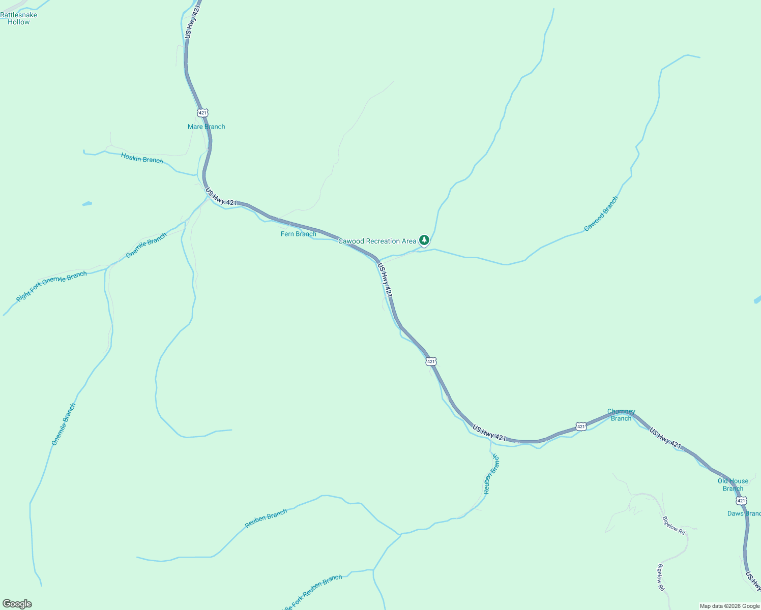 map of restaurants, bars, coffee shops, grocery stores, and more near 2-98 Rolling Brook Road in Leslie County