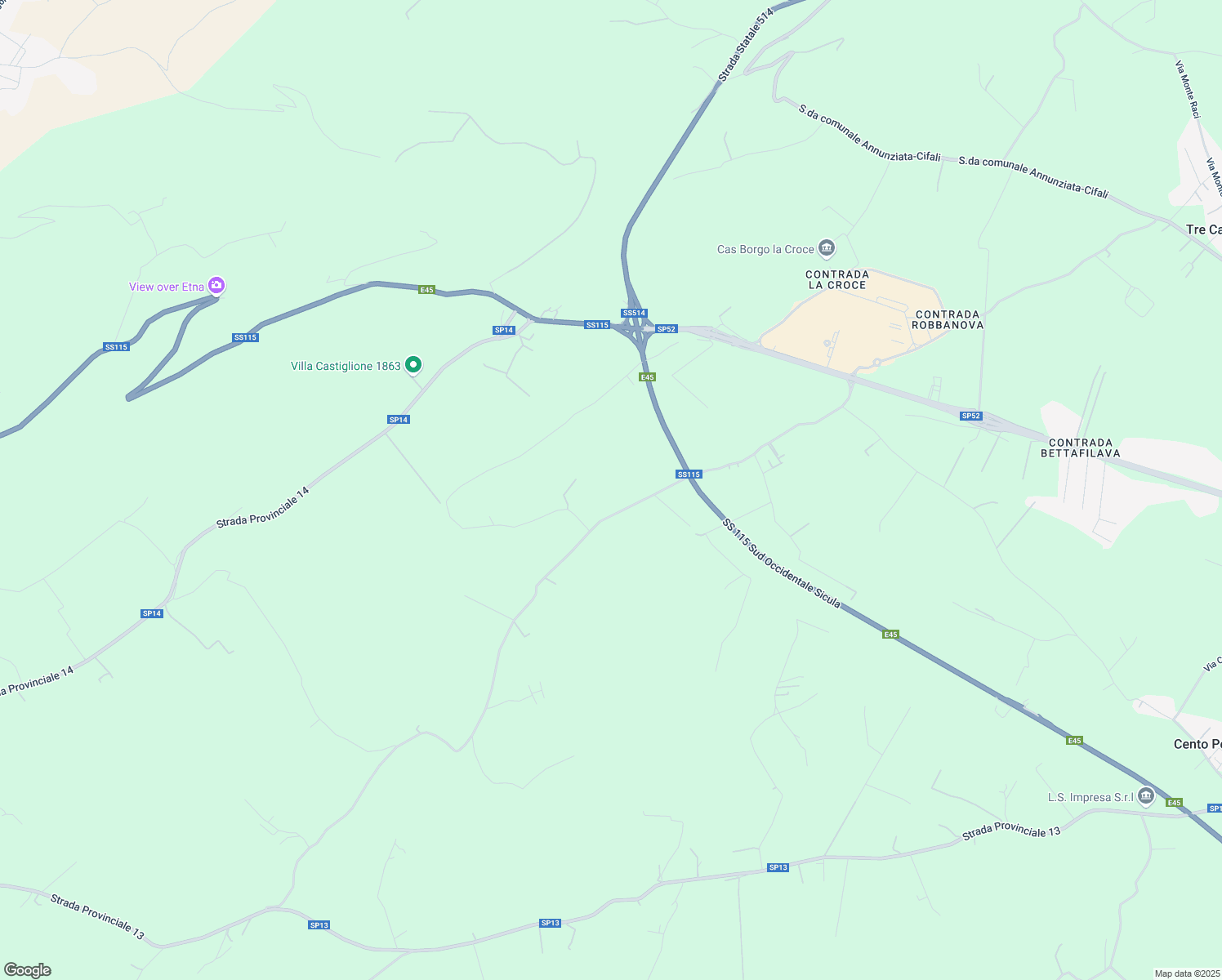 map of restaurants, bars, coffee shops, grocery stores, and more near in Free municipal consortium of Ragusa