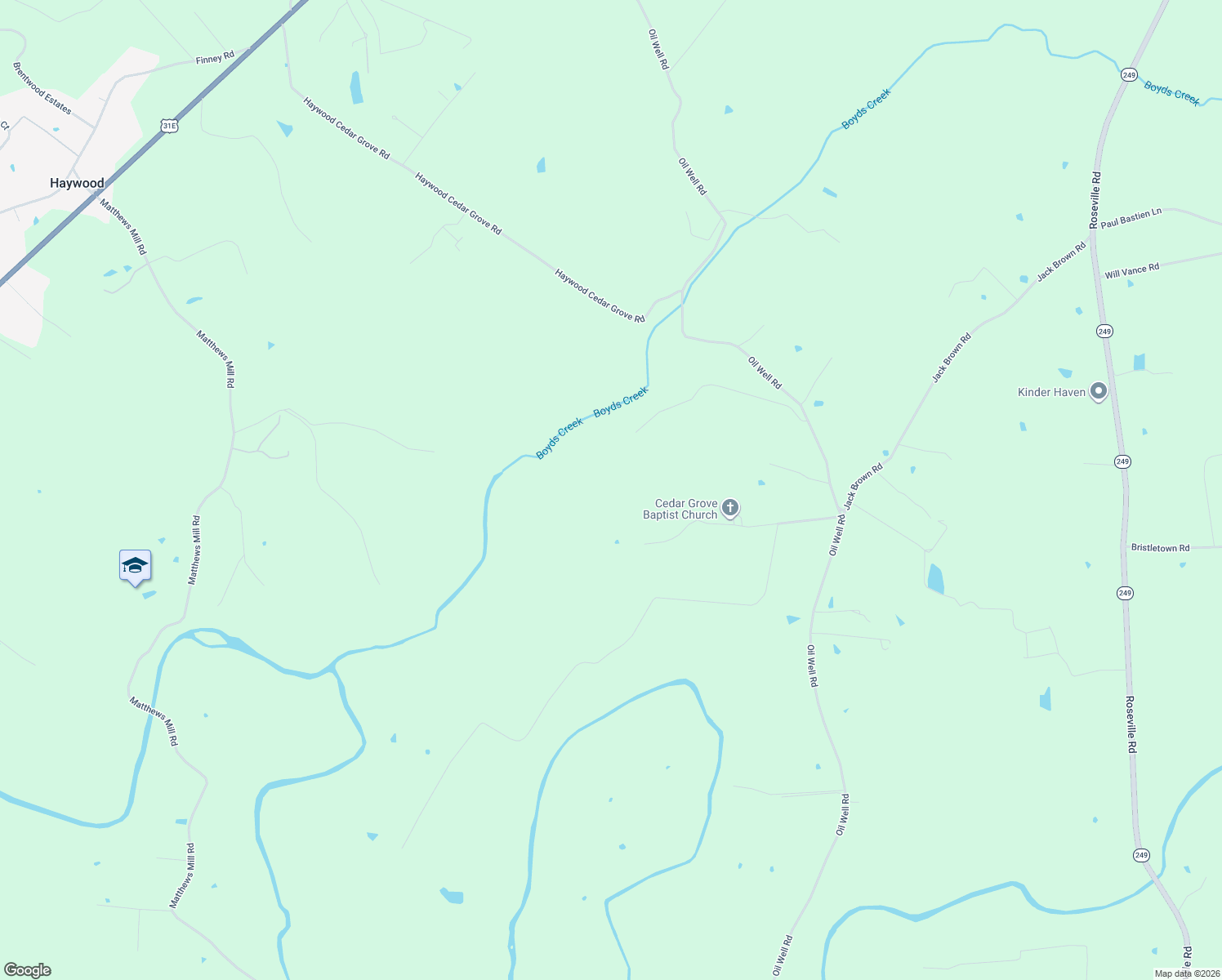 map of restaurants, bars, coffee shops, grocery stores, and more near 399 Cedar Grove Church Road in Glasgow