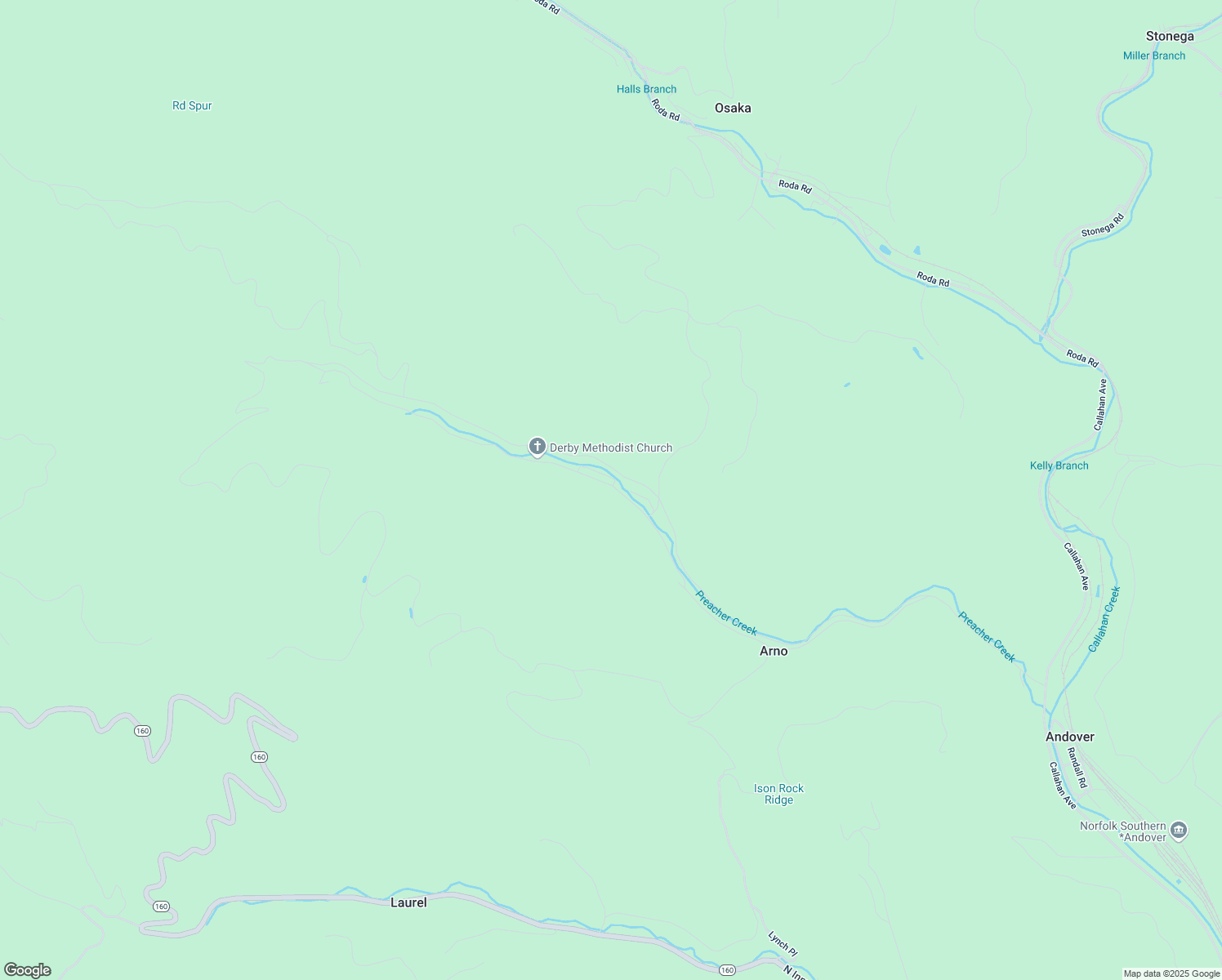 map of restaurants, bars, coffee shops, grocery stores, and more near 1701-1721 State Route 686 in Appalachia