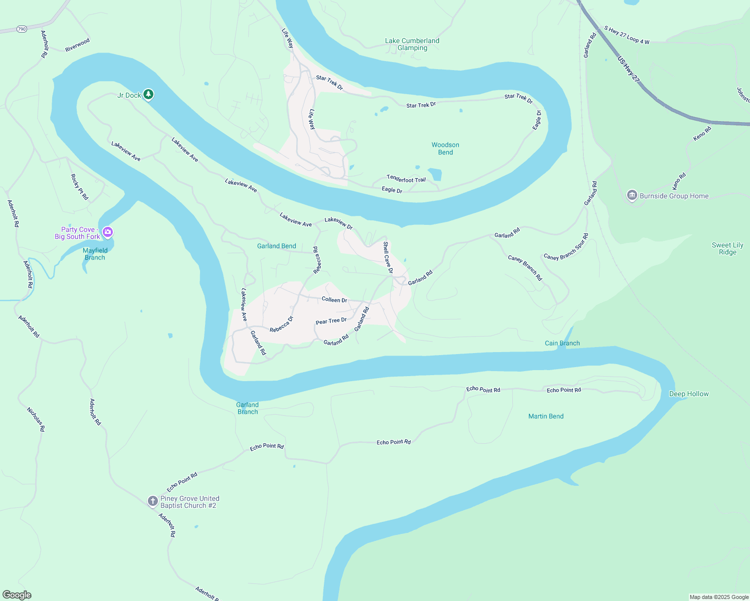 map of restaurants, bars, coffee shops, grocery stores, and more near 395-397 Garland Road in Burnside