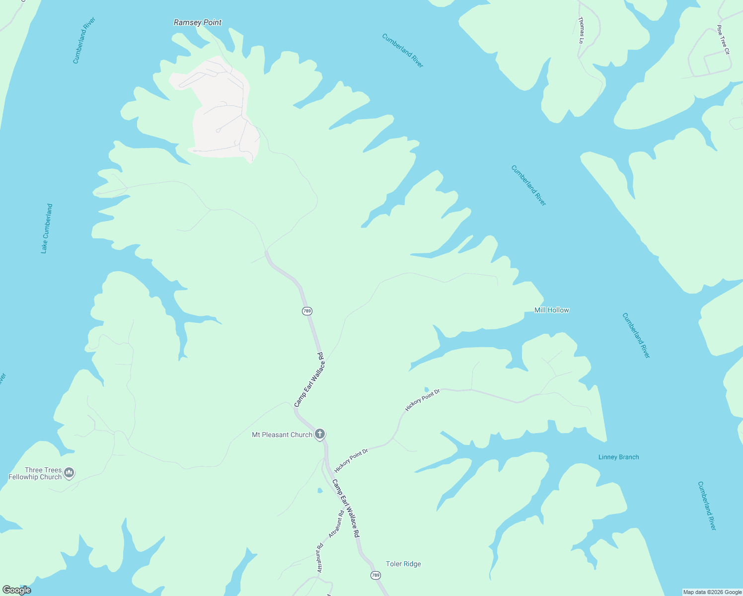 map of restaurants, bars, coffee shops, grocery stores, and more near Lock 21 Road in Monticello
