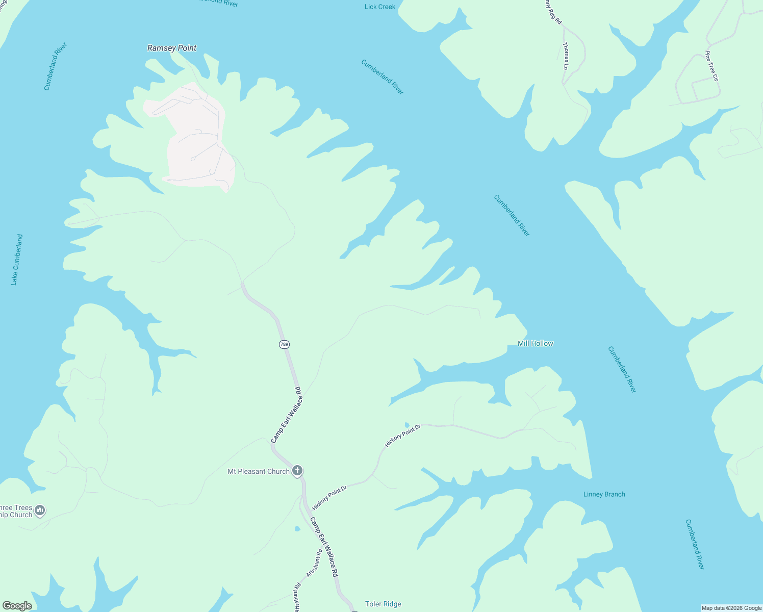 map of restaurants, bars, coffee shops, grocery stores, and more near Lock 21 Road in Monticello