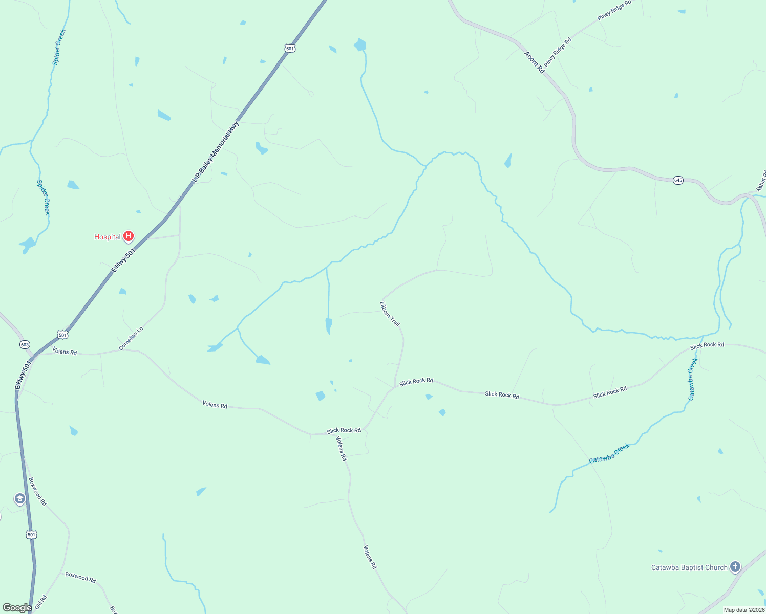 map of restaurants, bars, coffee shops, grocery stores, and more near 1103 Lilborn Trail in Nathalie