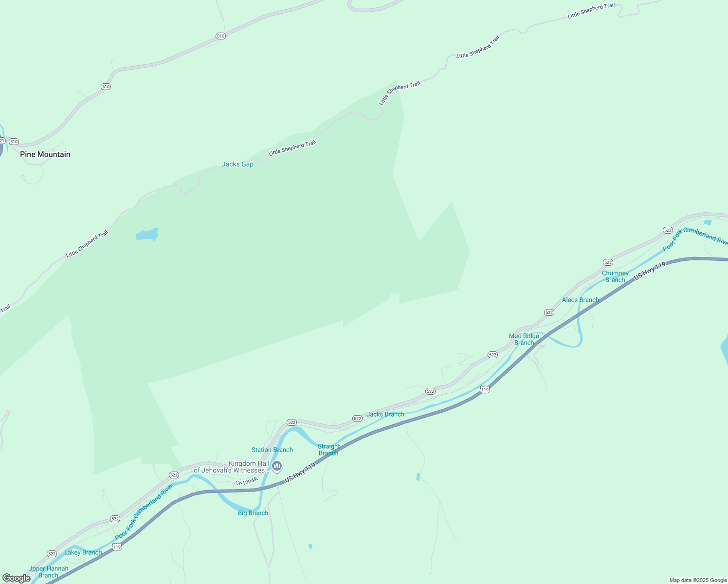 map of restaurants, bars, coffee shops, grocery stores, and more near in Pine Mountain