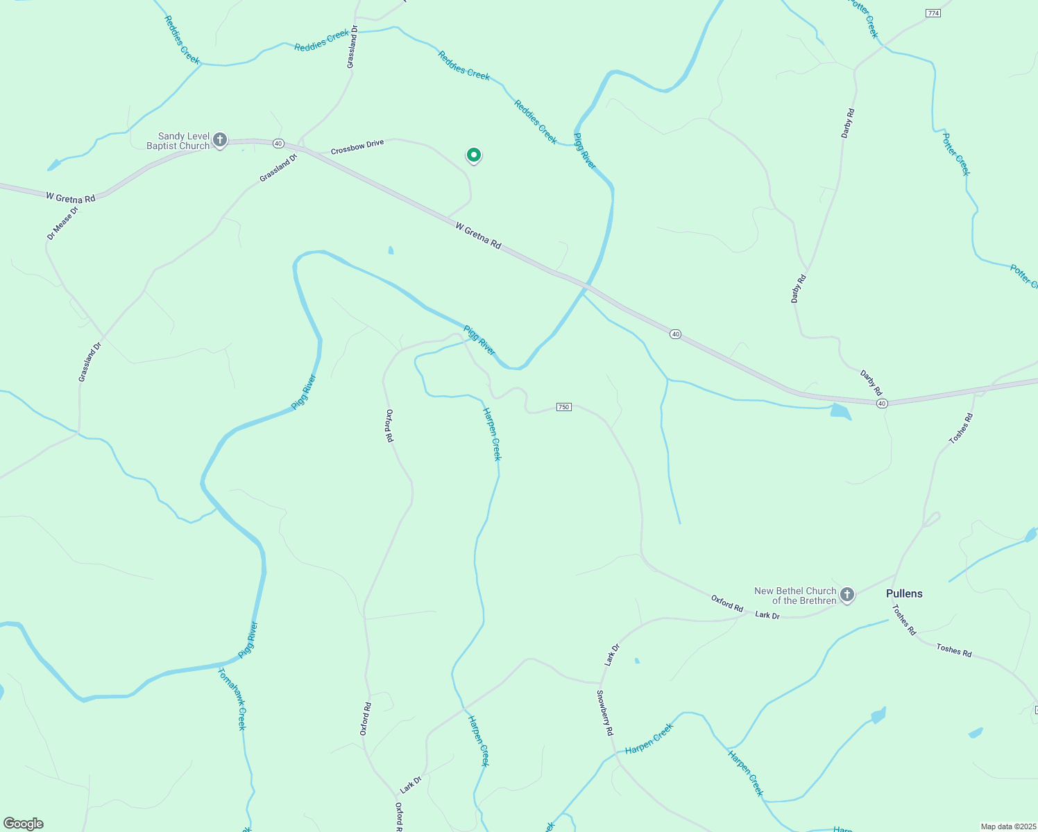 map of restaurants, bars, coffee shops, grocery stores, and more near 5680 Oxford Road in Chatham