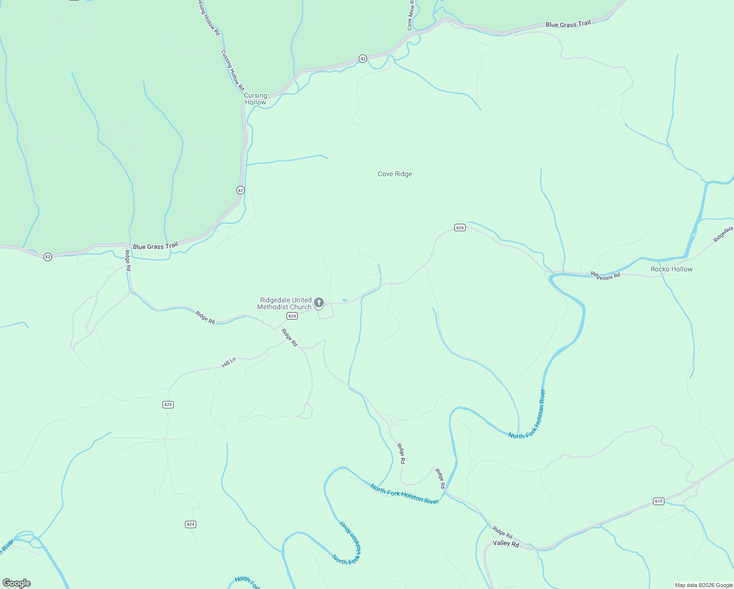 map of restaurants, bars, coffee shops, grocery stores, and more near 989 Ridgedale Road in Saltville