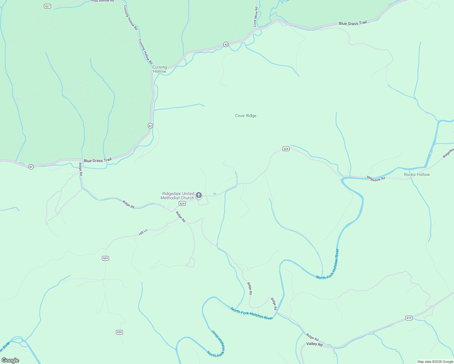 map of restaurants, bars, coffee shops, grocery stores, and more near 989 Ridgedale Road in Saltville