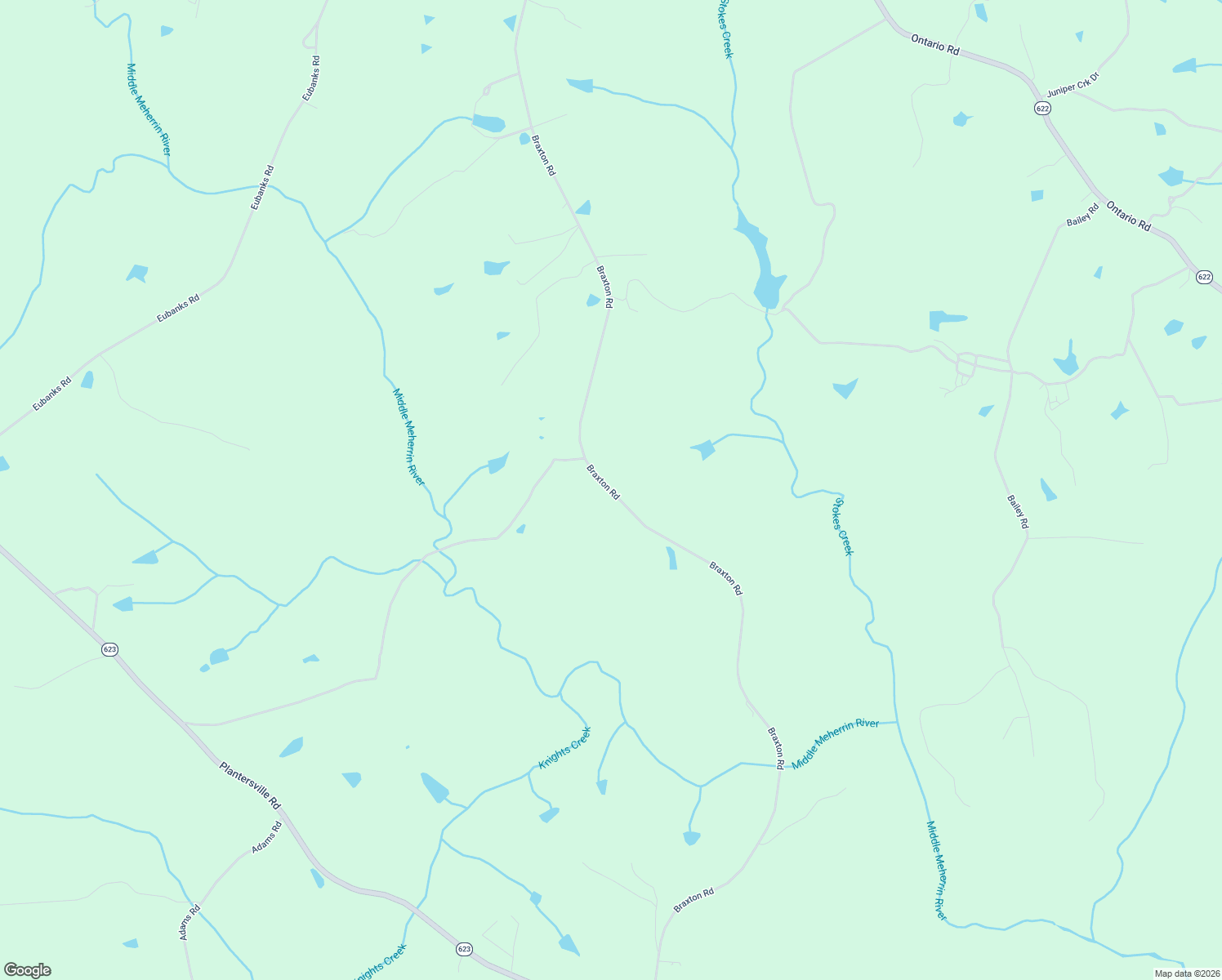 map of restaurants, bars, coffee shops, grocery stores, and more near Braxton Road in Drakes Branch