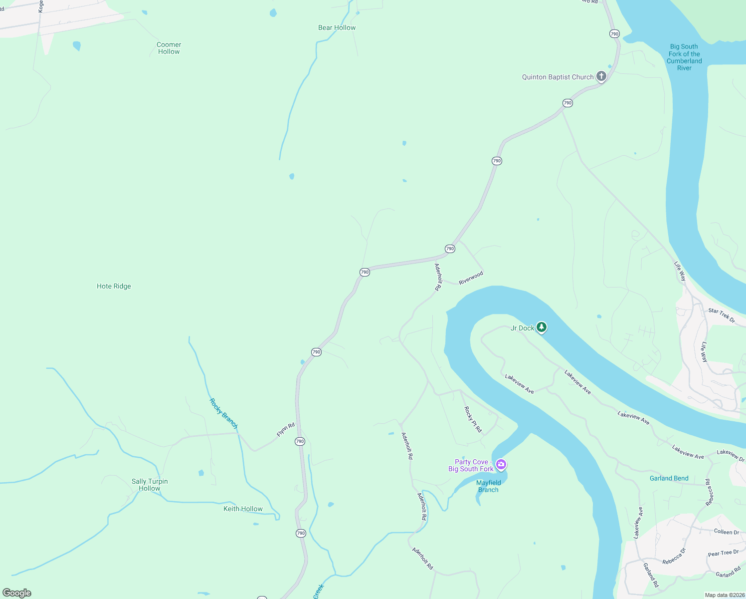 map of restaurants, bars, coffee shops, grocery stores, and more near 3950 Kentucky 790 in Bronston