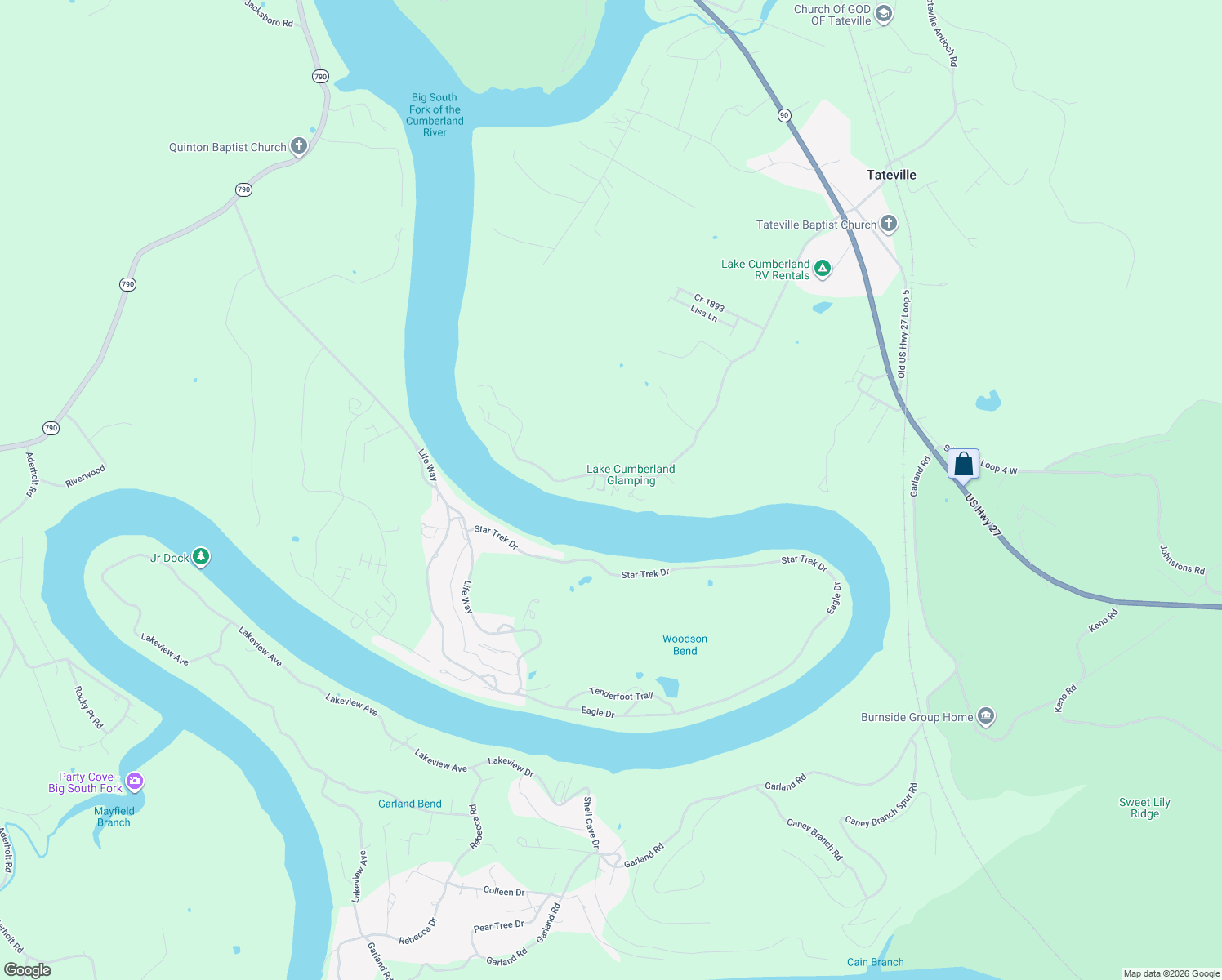 map of restaurants, bars, coffee shops, grocery stores, and more near 1585 Lewis Bray Road in Burnside