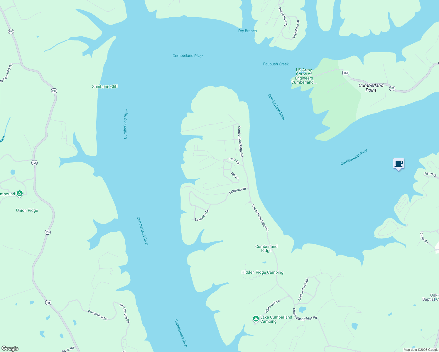 map of restaurants, bars, coffee shops, grocery stores, and more near Copley Drive in Monticello