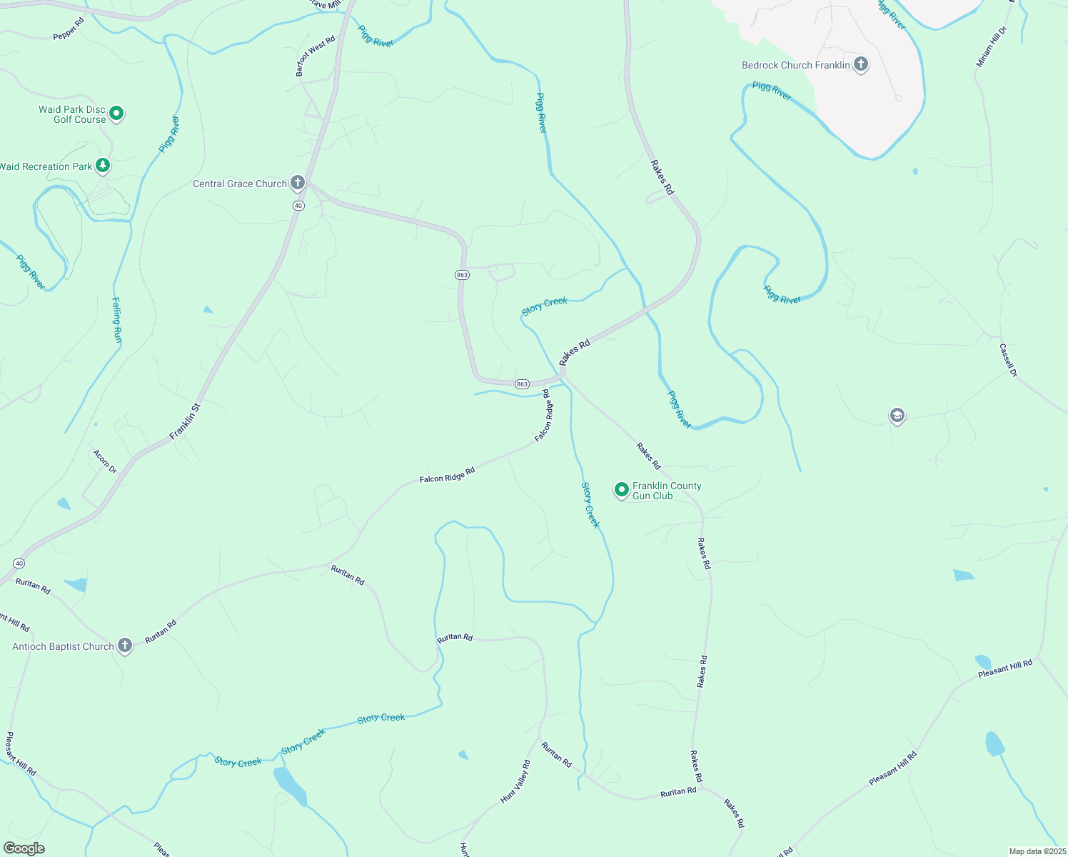 map of restaurants, bars, coffee shops, grocery stores, and more near 835 Falcon Ridge Road in Rocky Mount