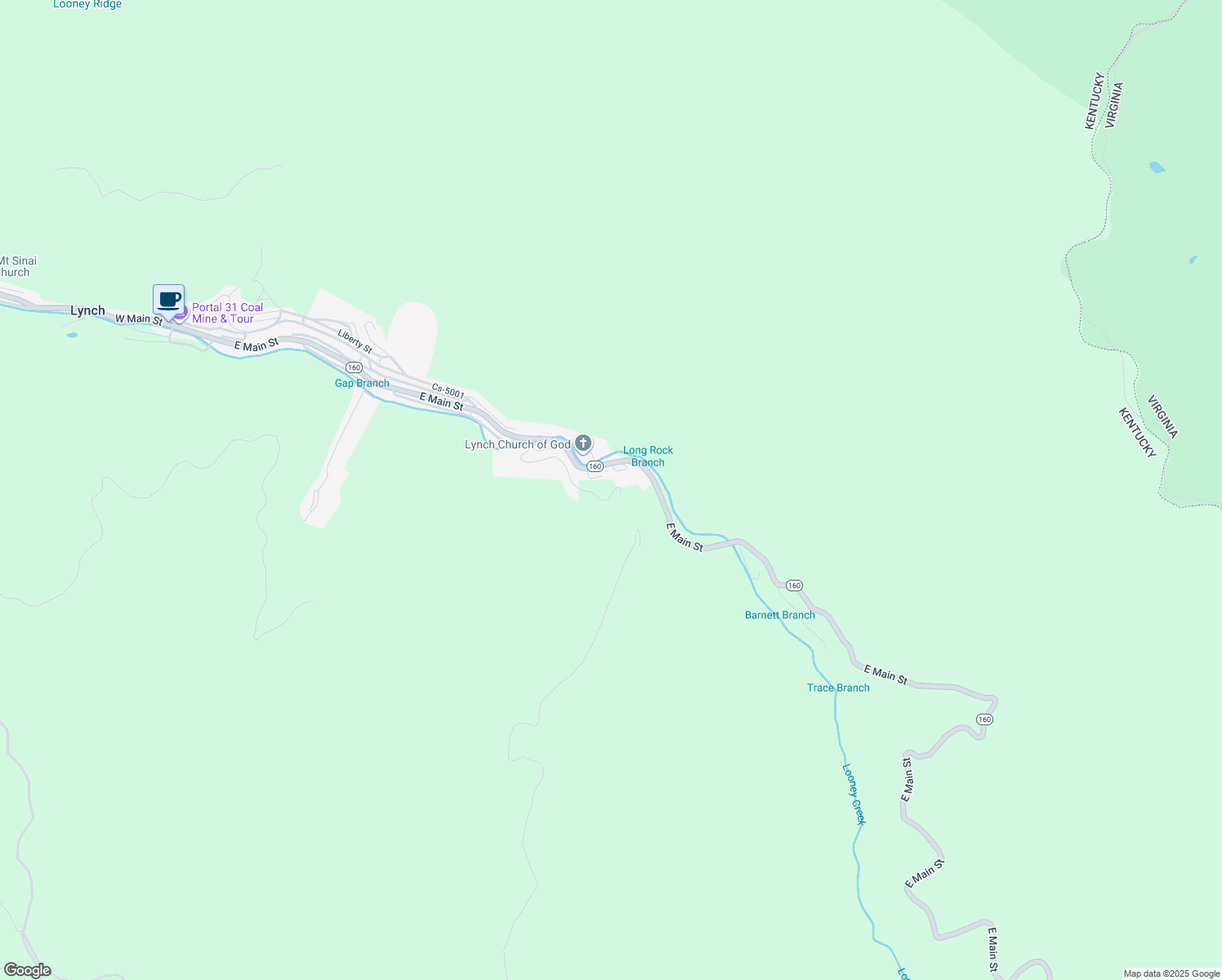 map of restaurants, bars, coffee shops, grocery stores, and more near 569 Johnson Road in Lynch