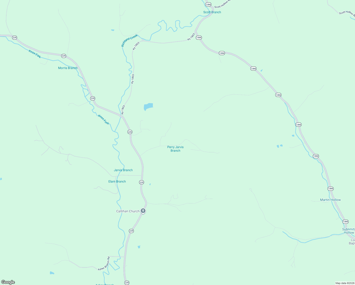 map of restaurants, bars, coffee shops, grocery stores, and more near 425 Jarvis Branch Road in Barbourville