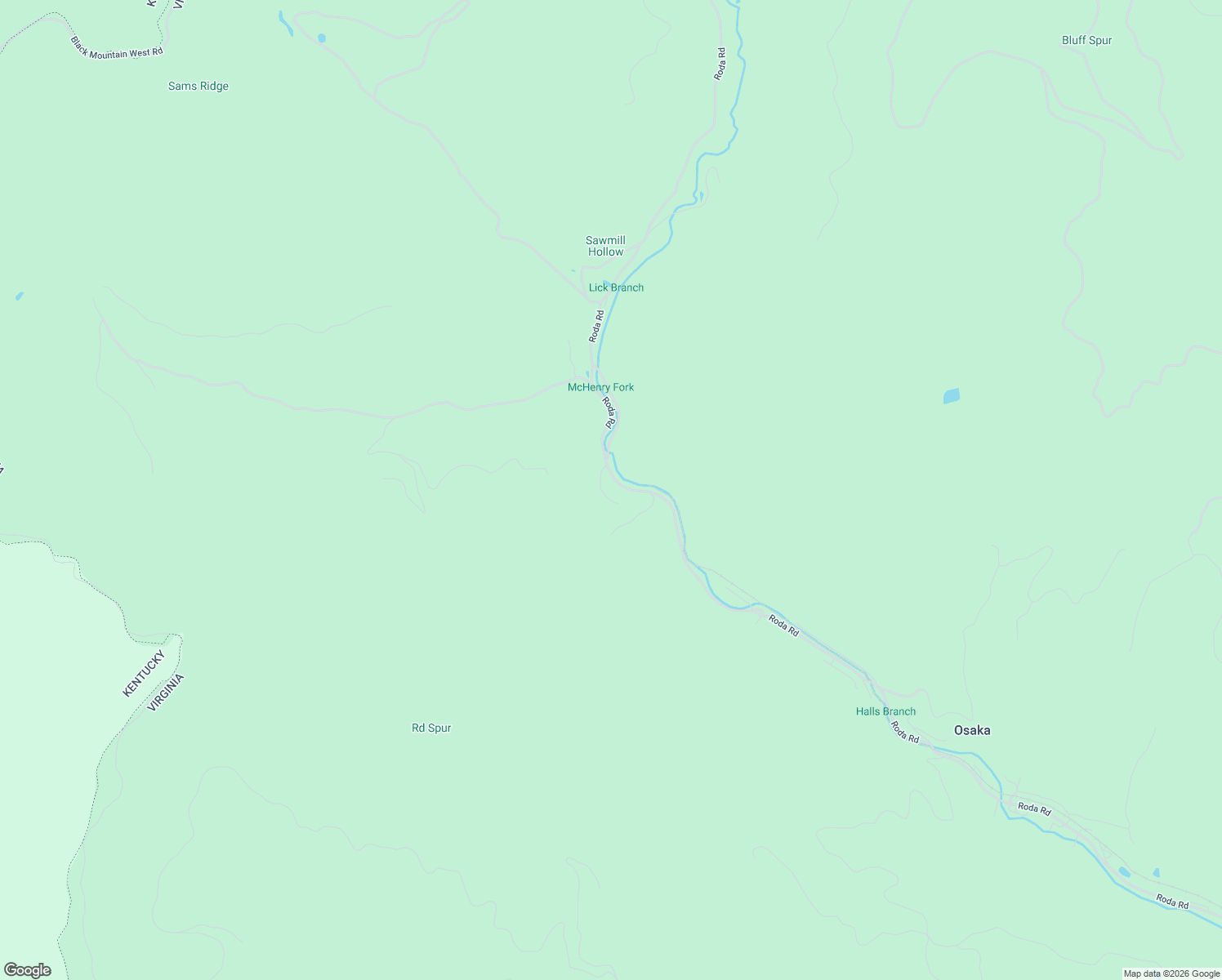 map of restaurants, bars, coffee shops, grocery stores, and more near 1470 Roda Road in Appalachia