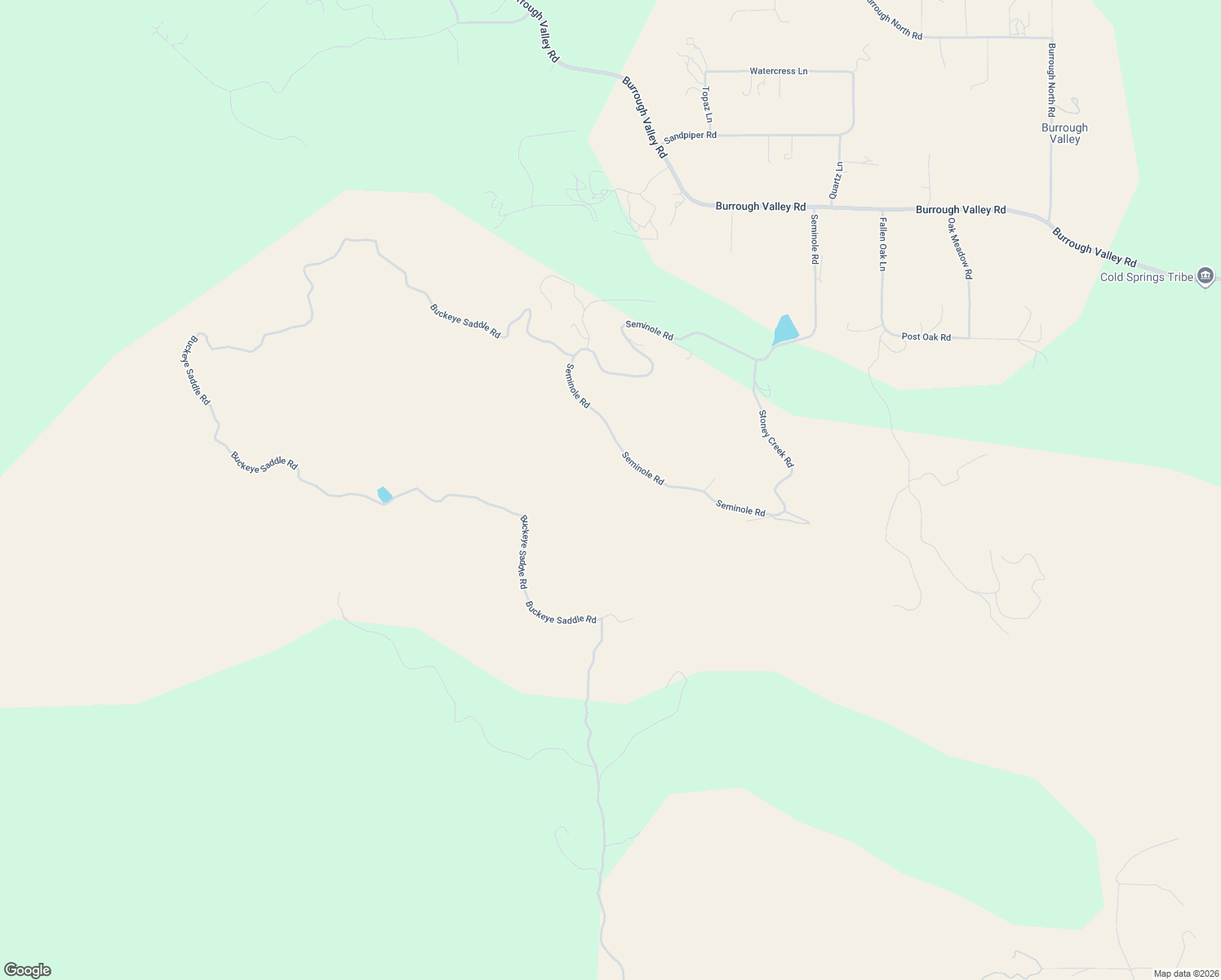 map of restaurants, bars, coffee shops, grocery stores, and more near 30594 Seminole Road in Tollhouse