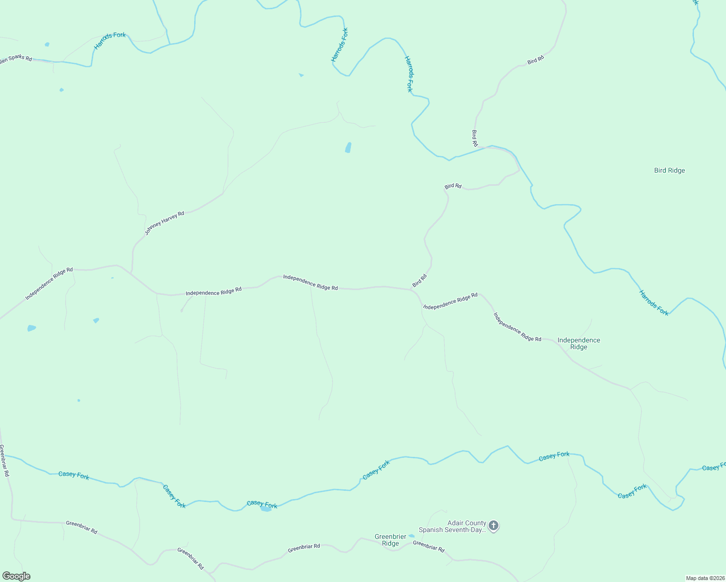 map of restaurants, bars, coffee shops, grocery stores, and more near 2932-3296 Independence Ridge Road in Breeding