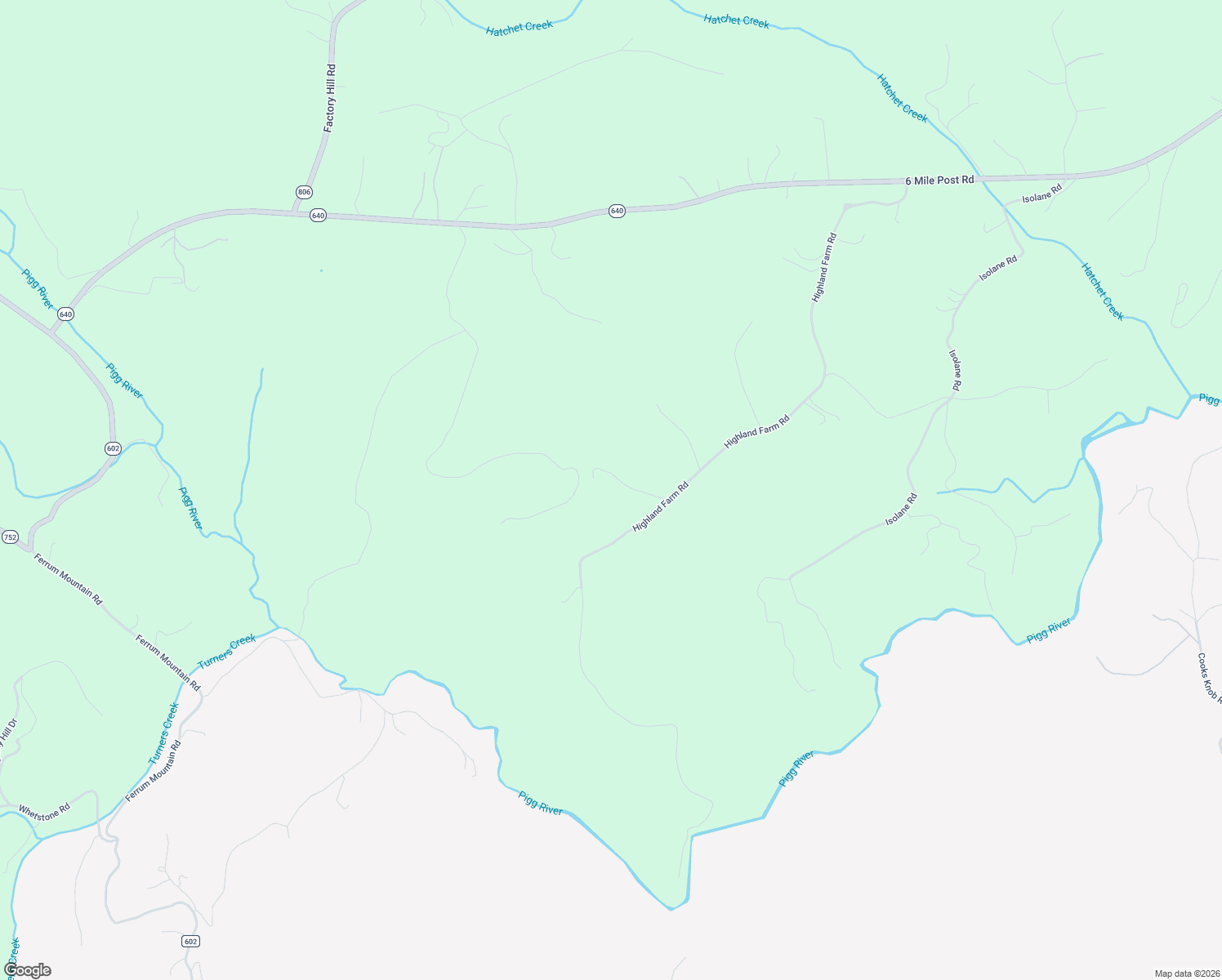 map of restaurants, bars, coffee shops, grocery stores, and more near 1350 Highland Farm Road in Callaway