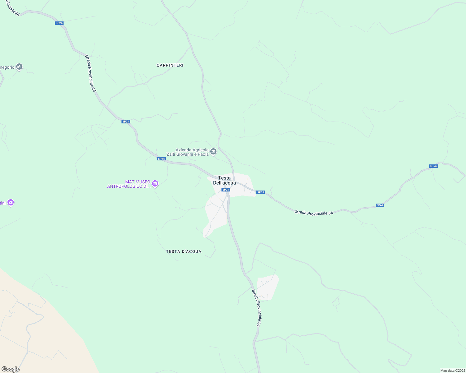 map of restaurants, bars, coffee shops, grocery stores, and more near 6 Piazza Sant'Isidoro in Testa Dell'acqua