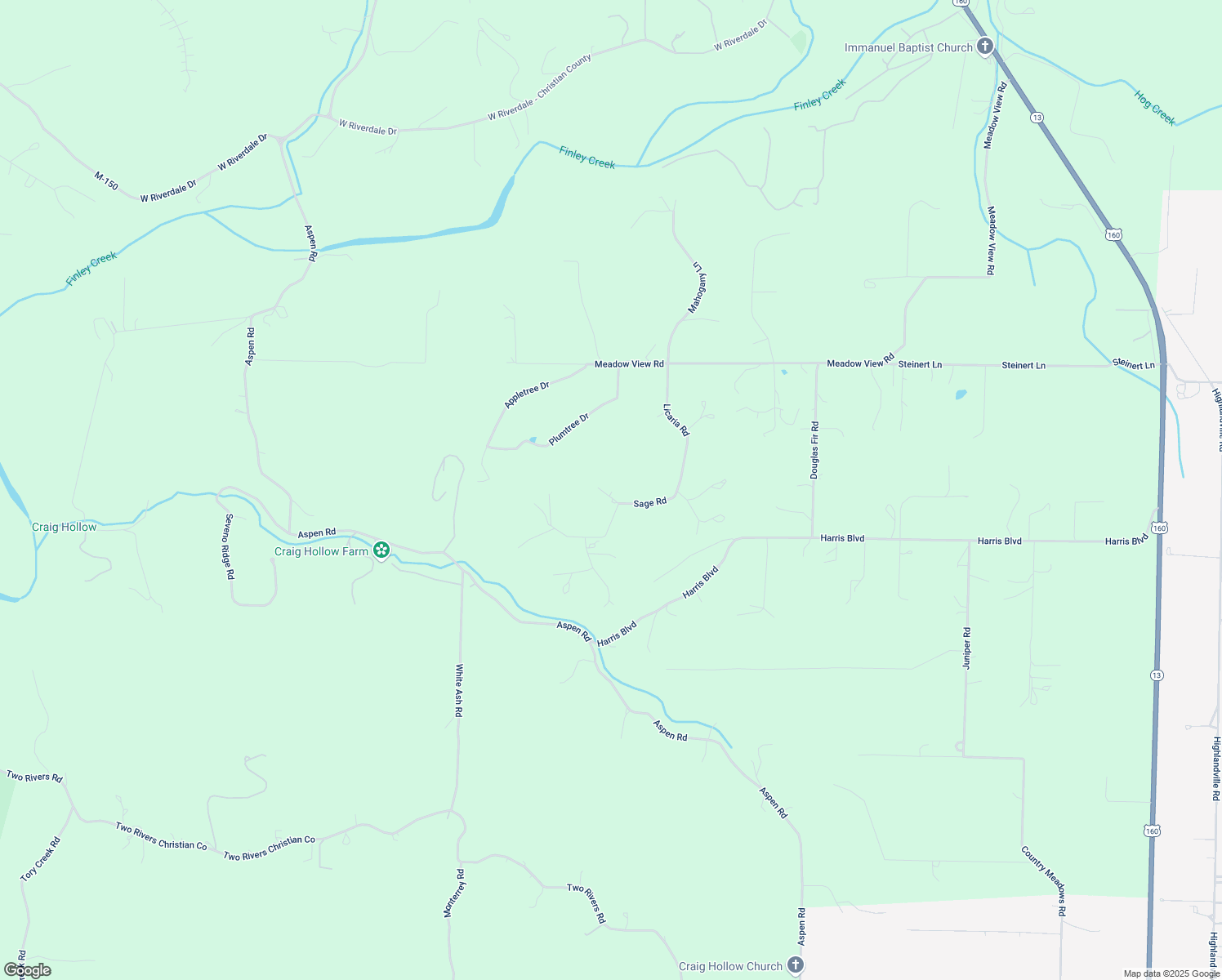 map of restaurants, bars, coffee shops, grocery stores, and more near 303 Sage Road in Ozark