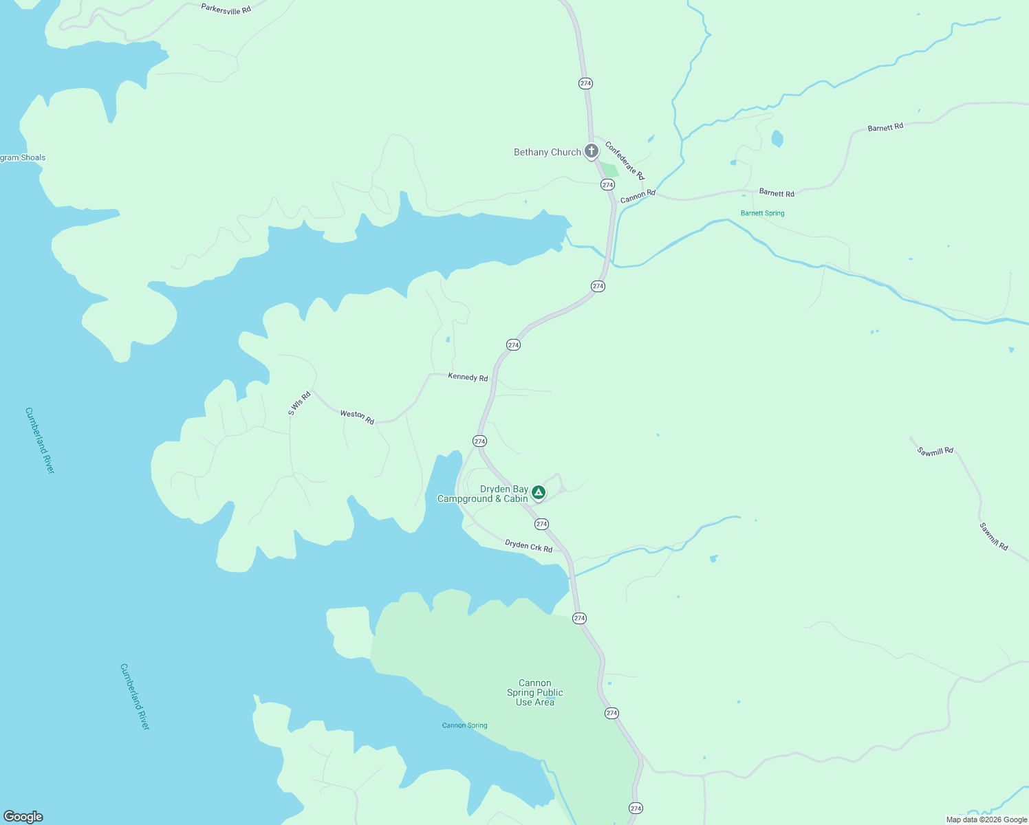 map of restaurants, bars, coffee shops, grocery stores, and more near 45 Bryson Road in Eddyville