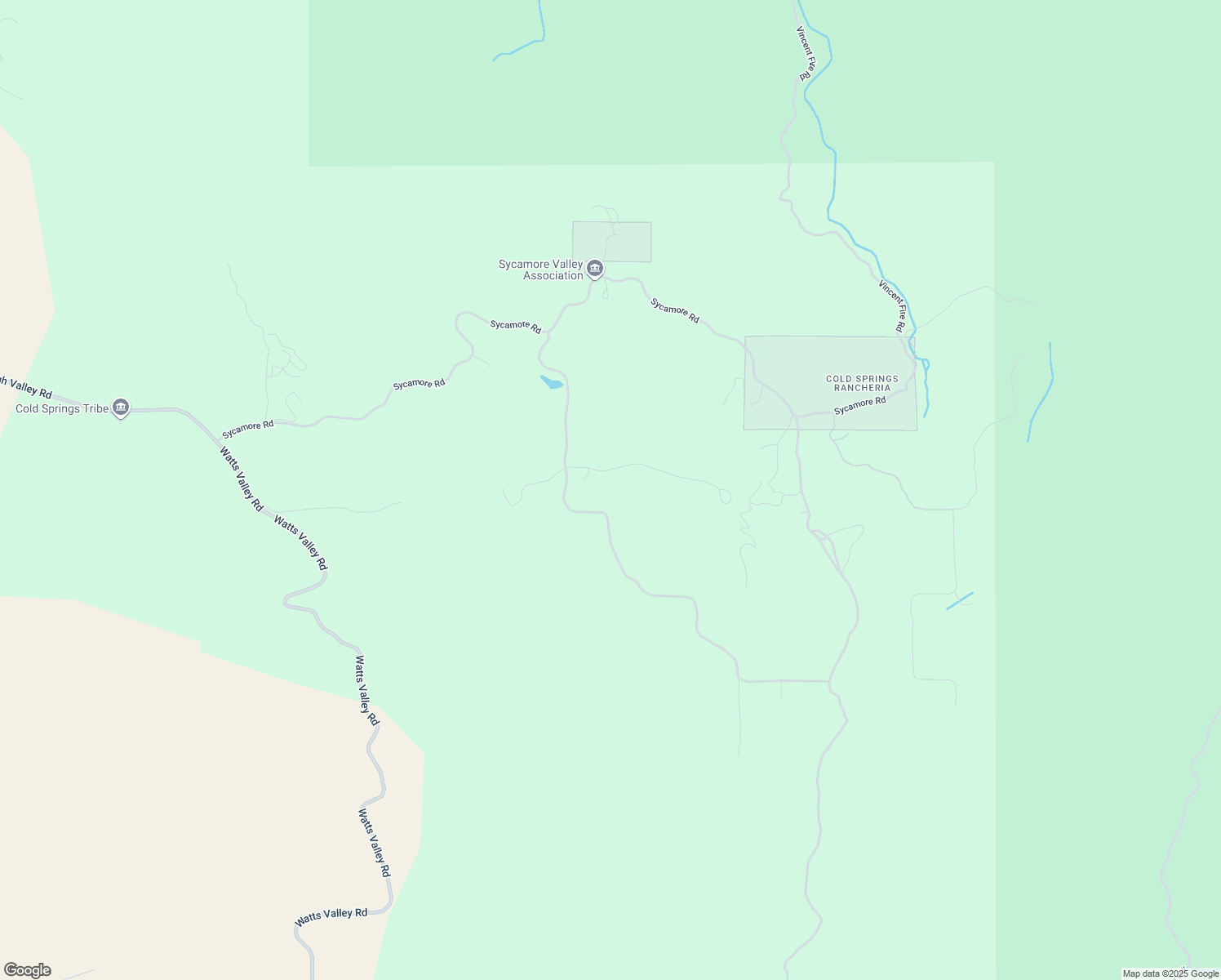 map of restaurants, bars, coffee shops, grocery stores, and more near 31421 Sycamore Road in Tollhouse