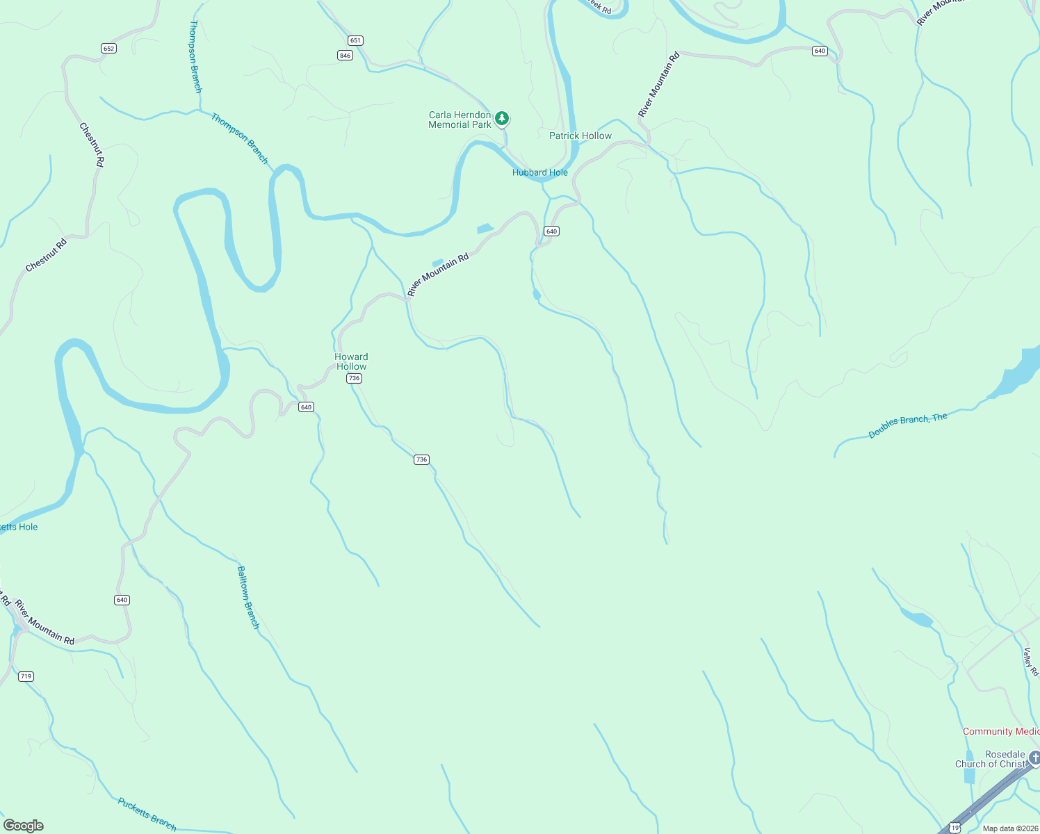 map of restaurants, bars, coffee shops, grocery stores, and more near 10158 River Mountain Road in Lebanon