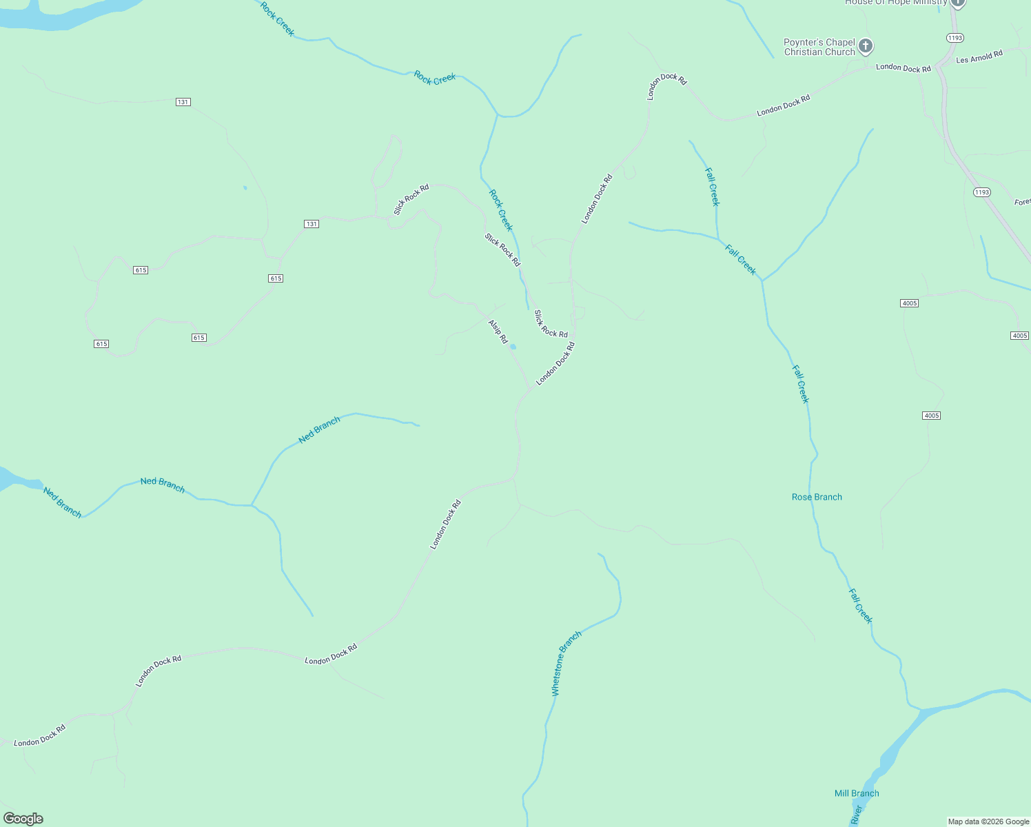 map of restaurants, bars, coffee shops, grocery stores, and more near London Dock Road in Laurel County