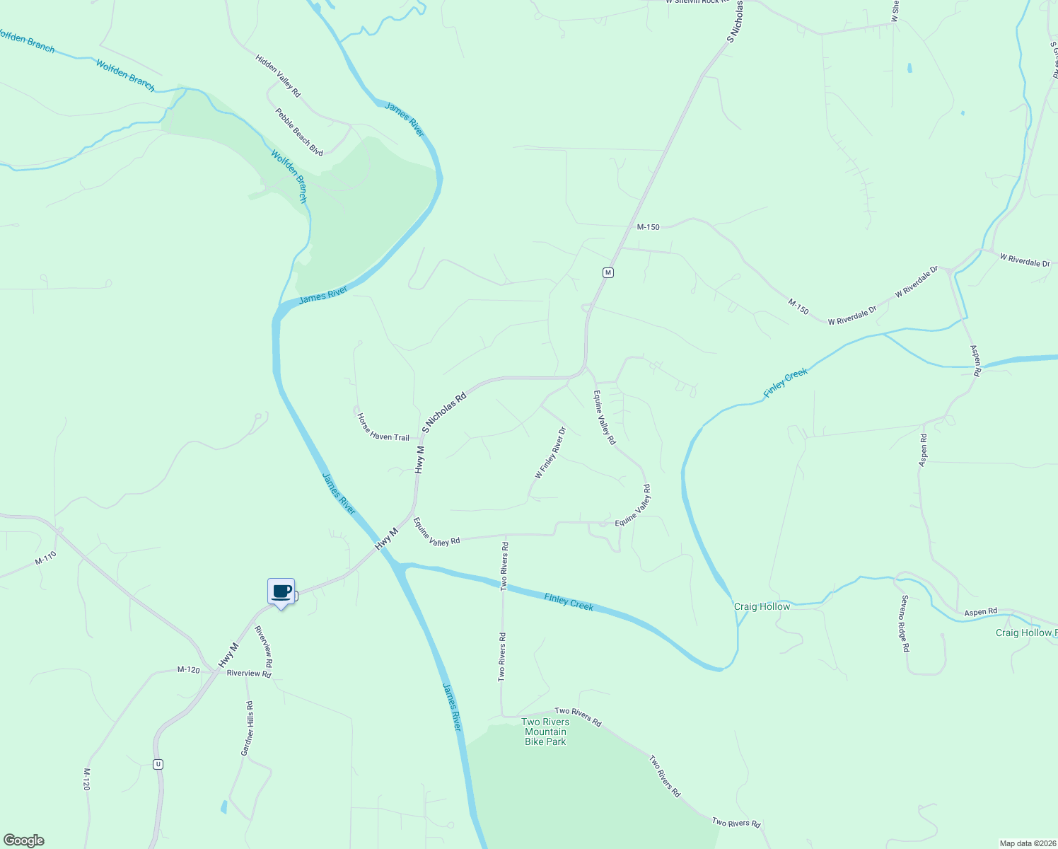 map of restaurants, bars, coffee shops, grocery stores, and more near 2370 Kissee Drive in Nixa