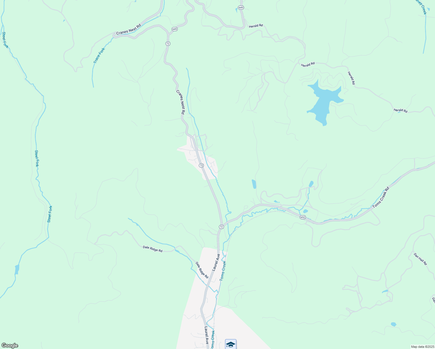 map of restaurants, bars, coffee shops, grocery stores, and more near 12056 Floyd Road in Coeburn