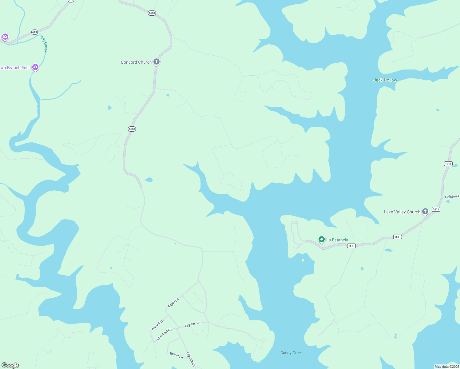 map of restaurants, bars, coffee shops, grocery stores, and more near Cherry Loop in Russell County