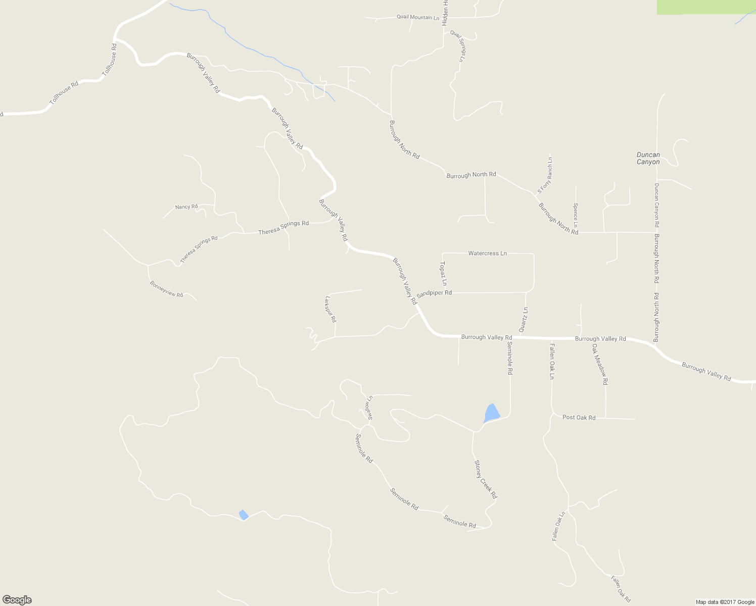 map of restaurants, bars, coffee shops, grocery stores, and more near 29421 Larkspur Road in Tollhouse