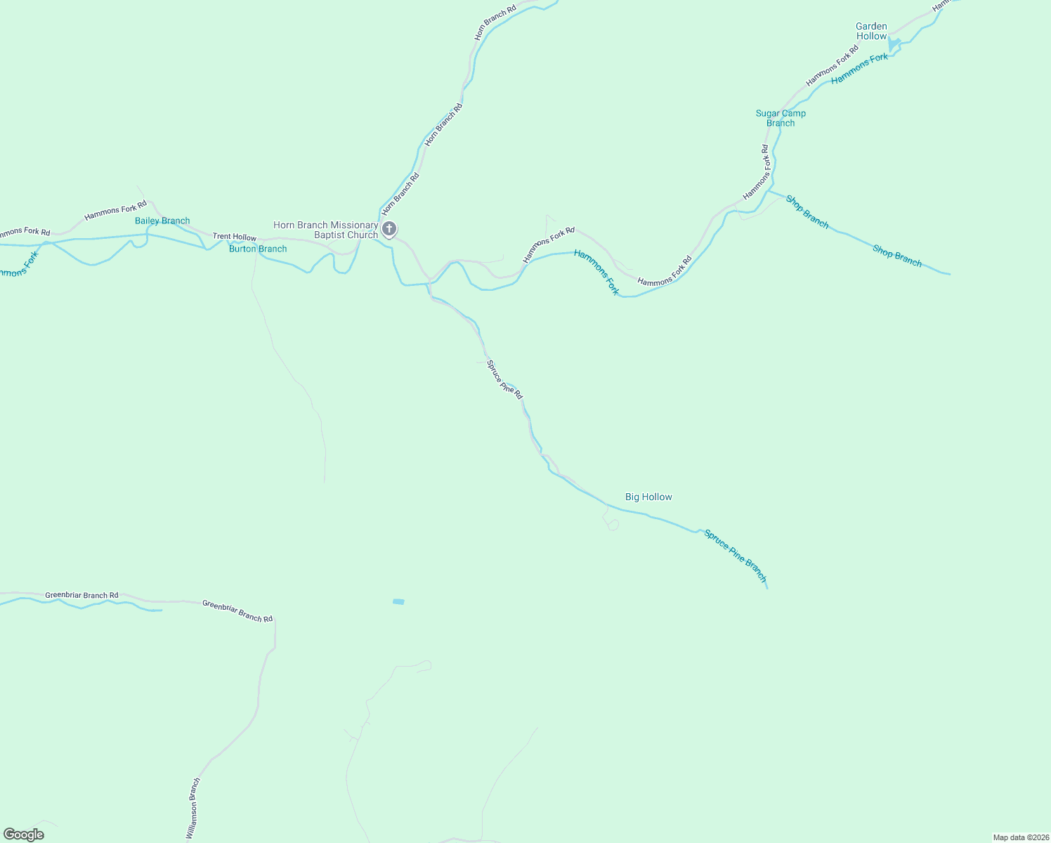 map of restaurants, bars, coffee shops, grocery stores, and more near 610 Spruce Pine Road in Woollum