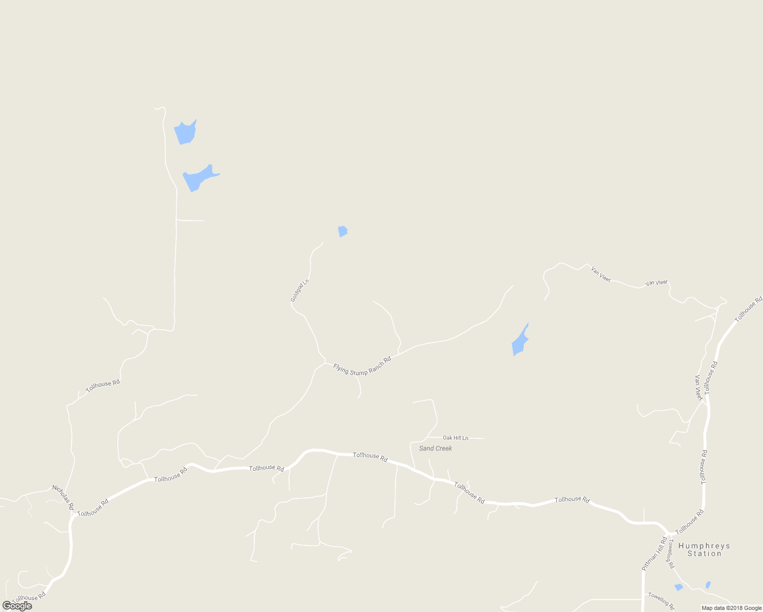 map of restaurants, bars, coffee shops, grocery stores, and more near Unnamed Rd in Tollhouse