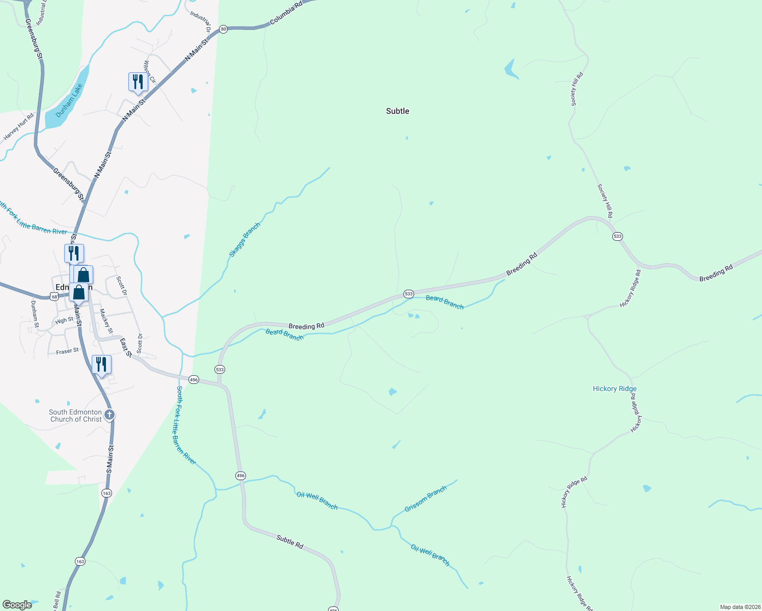 map of restaurants, bars, coffee shops, grocery stores, and more near 937 Breeding Road in Edmonton