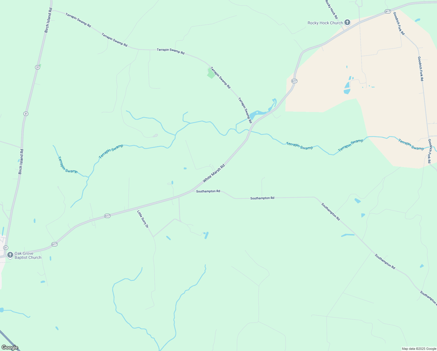 map of restaurants, bars, coffee shops, grocery stores, and more near 1084 White Marsh Rd in Wakefield