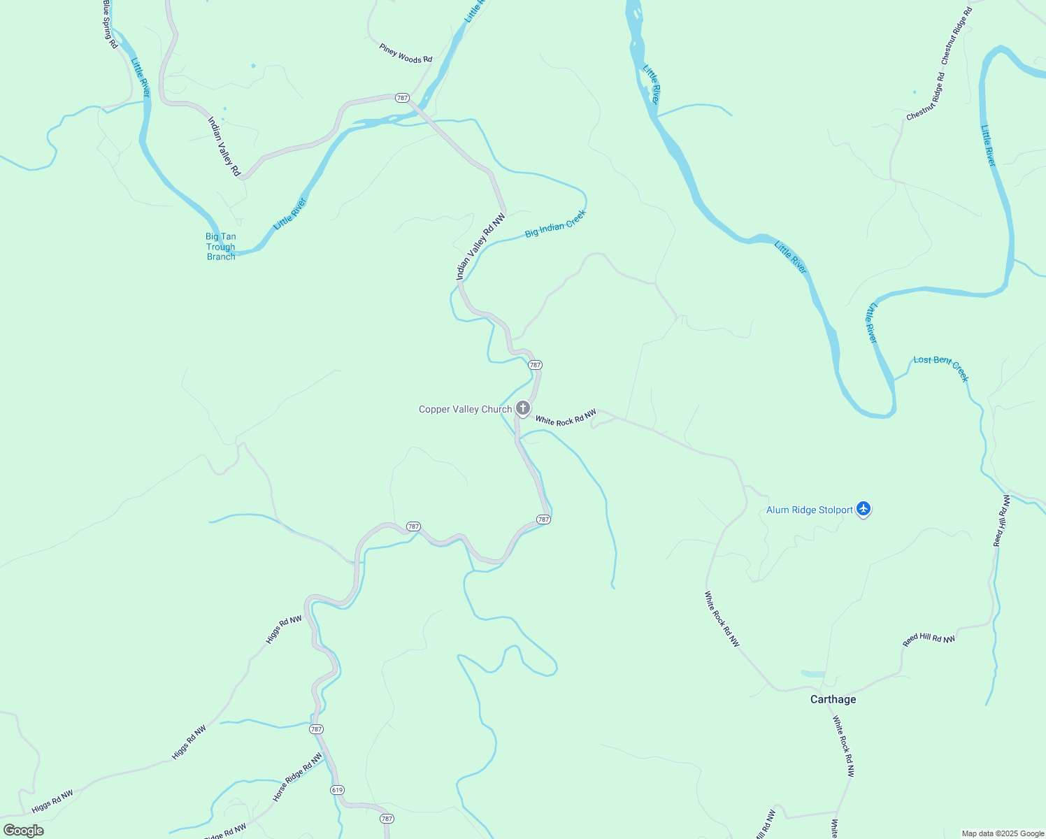 map of restaurants, bars, coffee shops, grocery stores, and more near 2866 White Rock Road Northwest in Radford