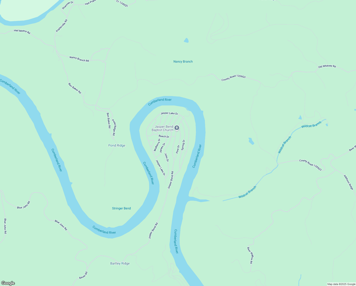 map of restaurants, bars, coffee shops, grocery stores, and more near 1598-1878 Jasper Bend Road in Burnside