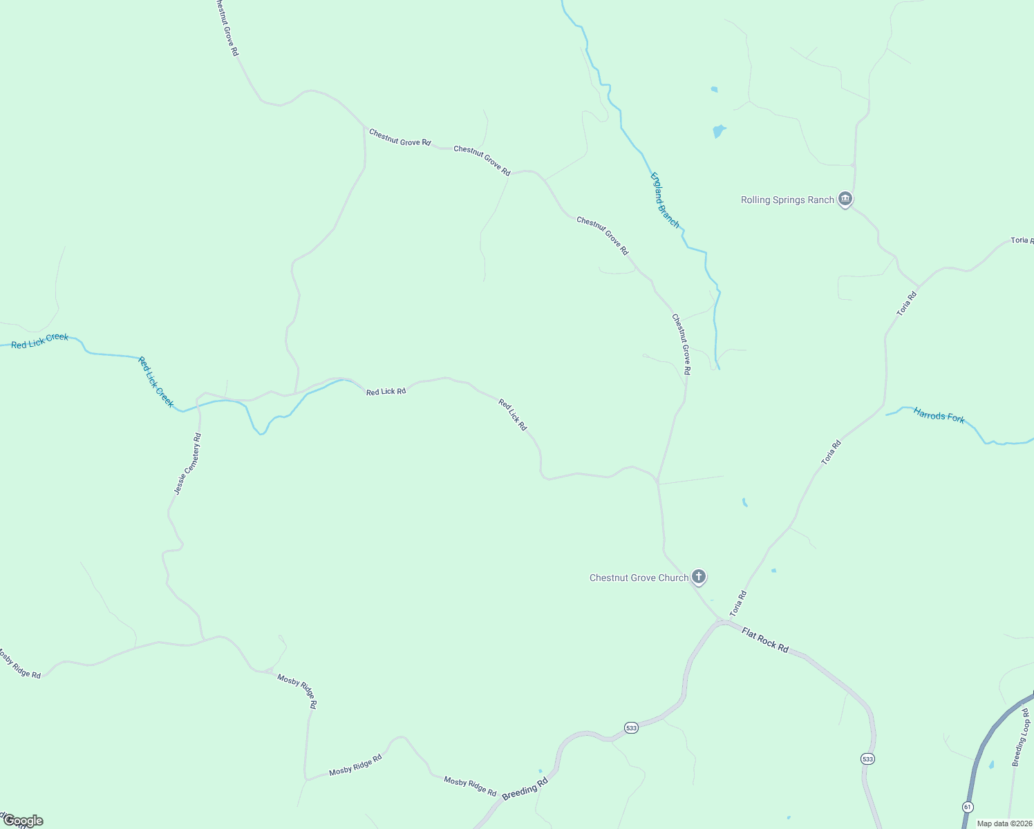 map of restaurants, bars, coffee shops, grocery stores, and more near 650 Red Lick Road in Columbia